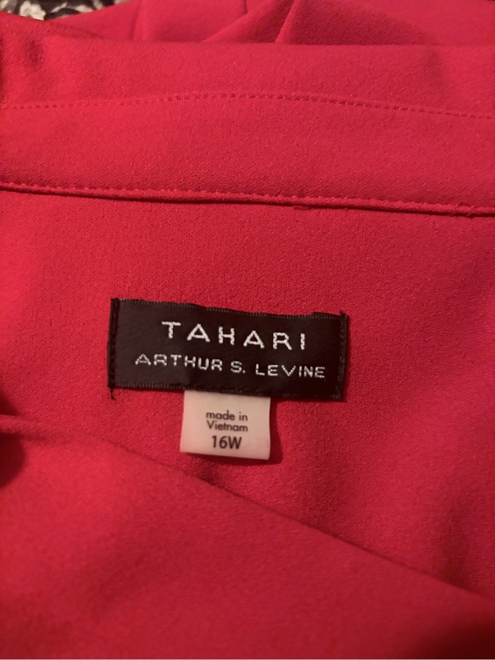 Tahari Red Midi Wrap Dress with Belt - Picture 3 of 4